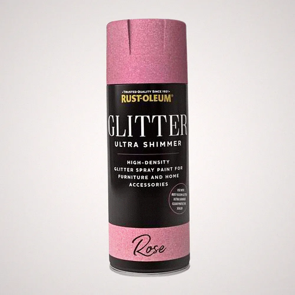 Rust-Oleum Ultra Shimmer Glitzerspray Rosa 400 ml Effektlack für Deko Möbel