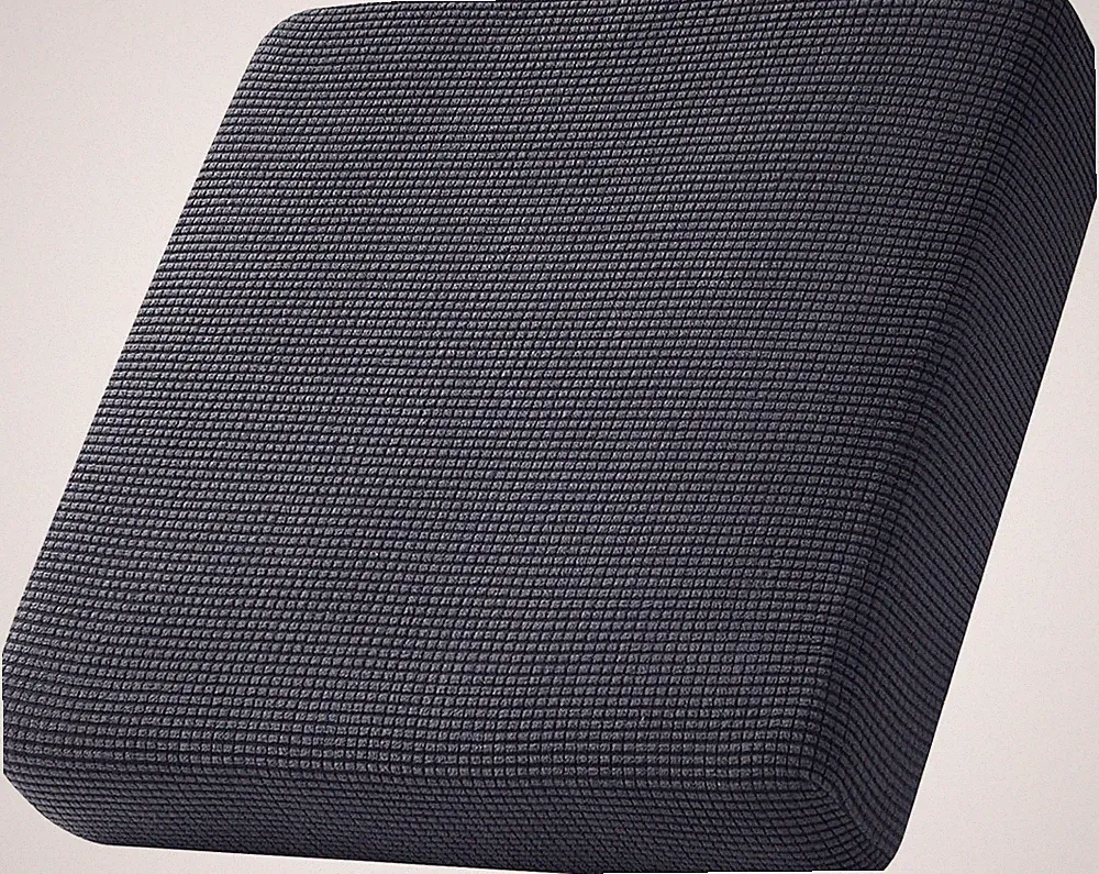 Rutschfester Sofa Sitzkissenbezug Elastisch Dunkelgrau 1-Sitzer