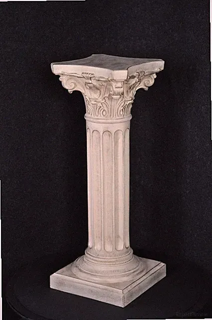Säule Mäander Style Dekosäule 75cm Griechische Säulen Barock Podest Handbemalt