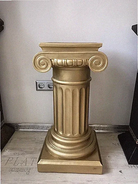 Säule Mäander Style Dekosäule 85cm Griechische Säulen Barock Podest Handbemalt