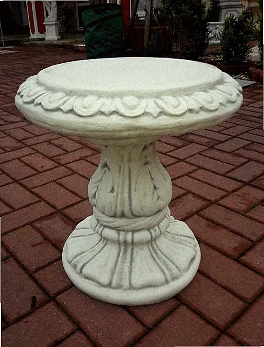 Säule, Sockel, Stein-Hocker,44 cm Steinguss, Gartenfigur, Gartenmöbel Steinfigur