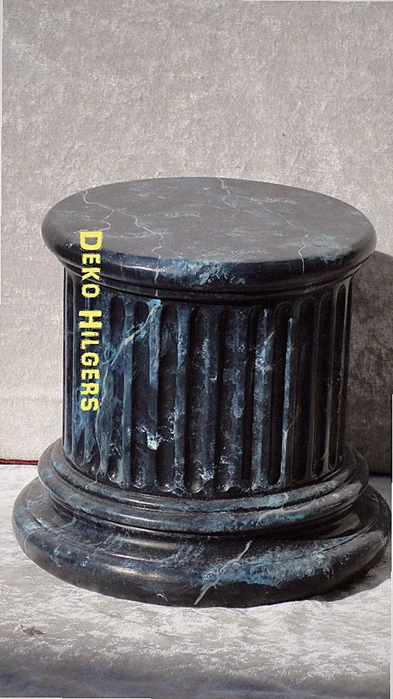 Säule Stuckgips Dekosäule Podest Tisch Sockel Möbel Säulen Optik Marmor 1055 127