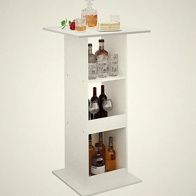 Säulentisch Esstisch Küchentisch Bartisch Bistrotisch Stehtisch Weiß BT36ws