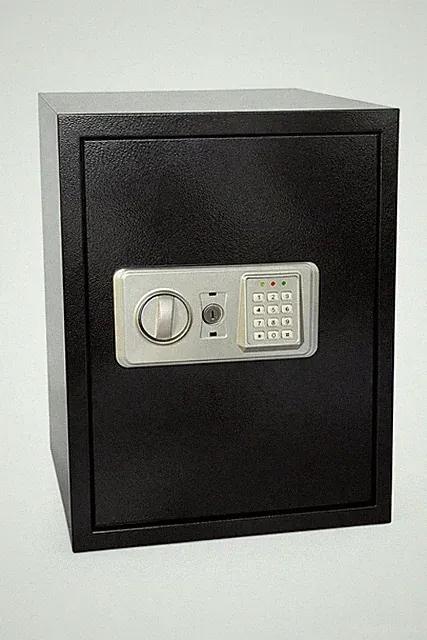 Safe Tresor 50L Digital Feuerfest Alarm Wandtresor Möbeltresor Stahl