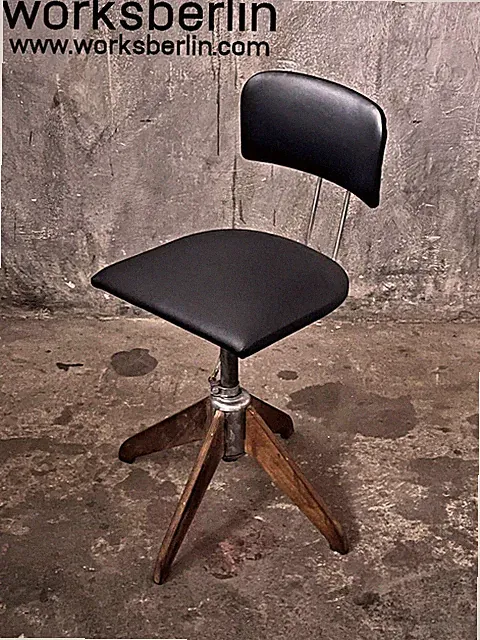 SALE: Vintage Rowac / Bemefa Architektenstuhl-neu gepolstert, restauriert