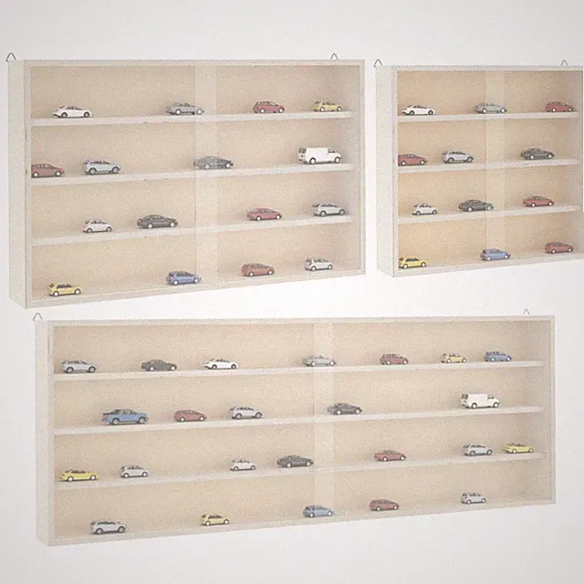 Sammlervitrine mit Türen Holz Wandvitrine Wandregal Hängeregal Schaukasten Neu