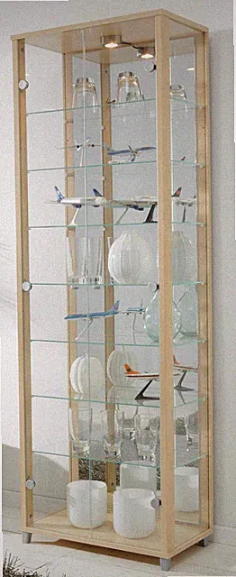 Sammlervitrine Standvitrine Glasvitrine Ausstellungsvitrine Glasschrank