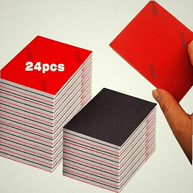 Sanding Schwämme Set 24 Stück Grit P180-P4000 Schleifpapier Schleifblock Holz...