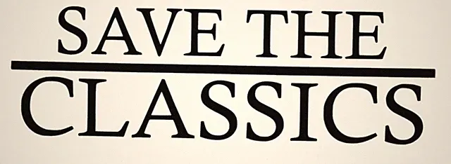Save the Classics Aufkleber Sticker Auto Scheiben Wand Fenster Möbel Dekoration