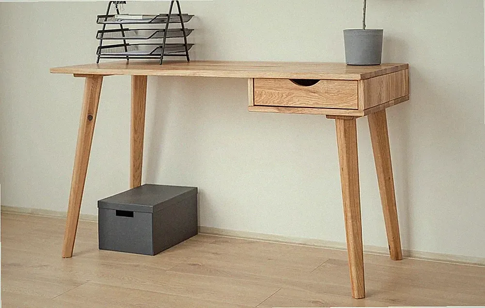 Savona Massivholz Eichentisch Schreibtisch 120cm