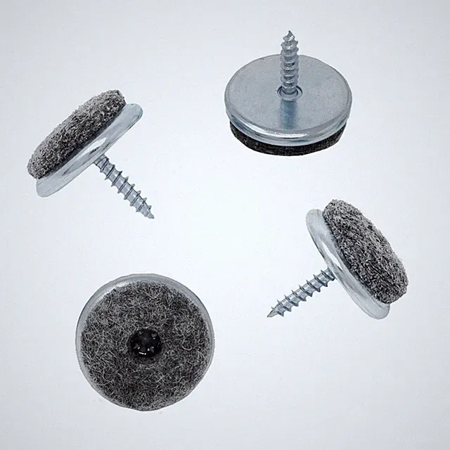 SBS® Filzgleiter Metall Ø 18/20/22/24/28/30/35mm Möbelgleiter, Stuhlgleiter