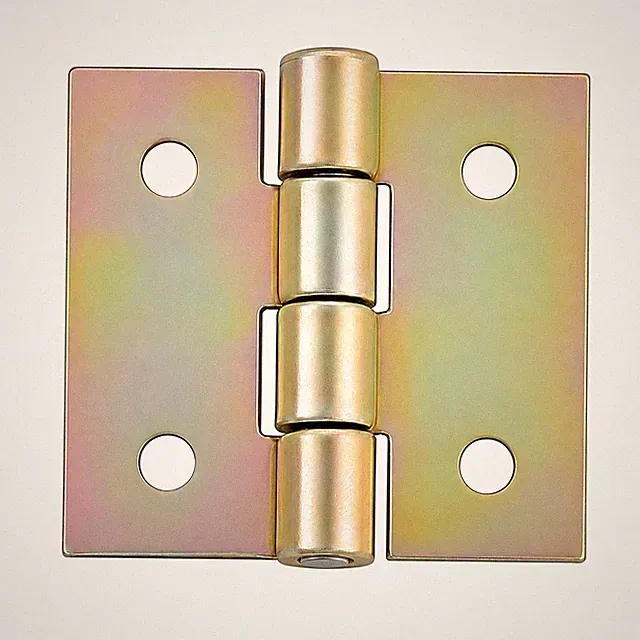 Scharniere 25 x 26 mm Stahl Kantige Möbelscharniere Gelb Verzinkt 50 Stück