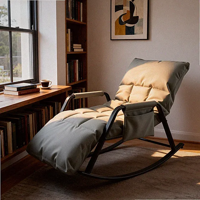 Schaukelsessel Schaukelstuhl Liegestuhl verstellbar Relaxsessel Loungesessel