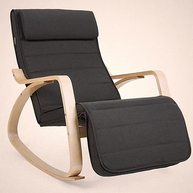 Schaukelstuhl Relaxstuhl Schwingsessel 5-Fach verstellbares Ruhesessel LYY10G