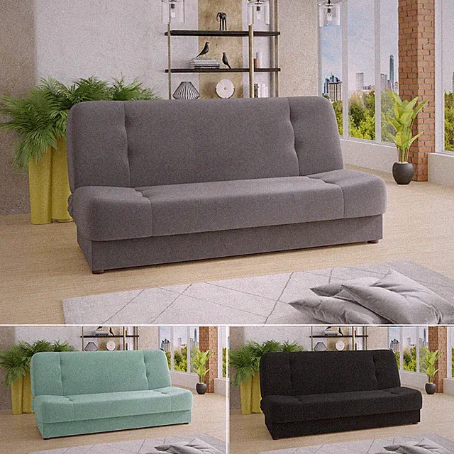 Schlafcouch SENA mit Schlaffunktion - Bettsofa mit Bettkasten, Schlafsofa, Sofa