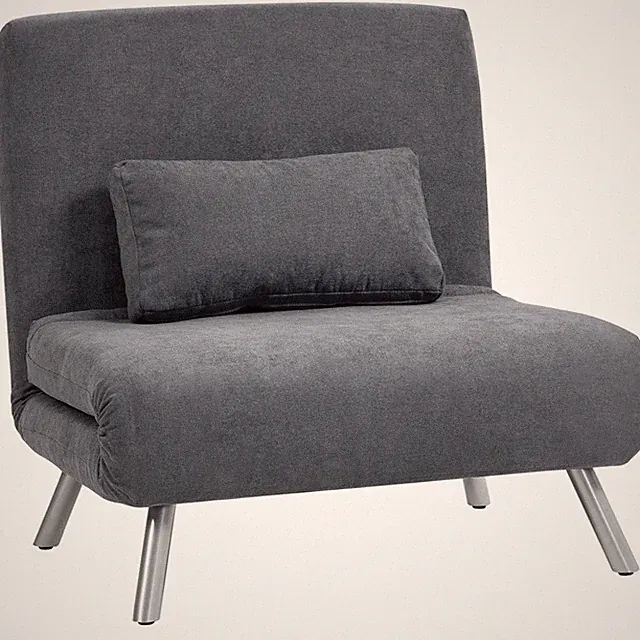 Schlafsessel 3-in-1 klappbar Schlafsofa mit Bettfunktion Relaxsessel Dunkelgrau