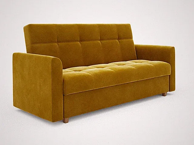 Schlafsofa 3 Sitzer Couchgarnitur mit Schlaffunktion LEN - Sofa mit Bettkasten