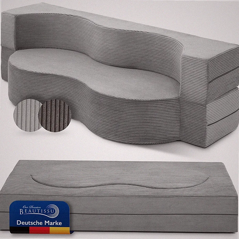 Schlafsofa 90x200 Gästebett Klappsofa Faltsofa Matraze Bodensofa Schlafcouch