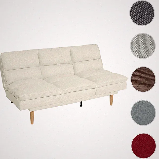 Schlafsofa HWC-M79, Gästebett Couch, Schlaffunktion Liegefläche 180x110cm, Stoff