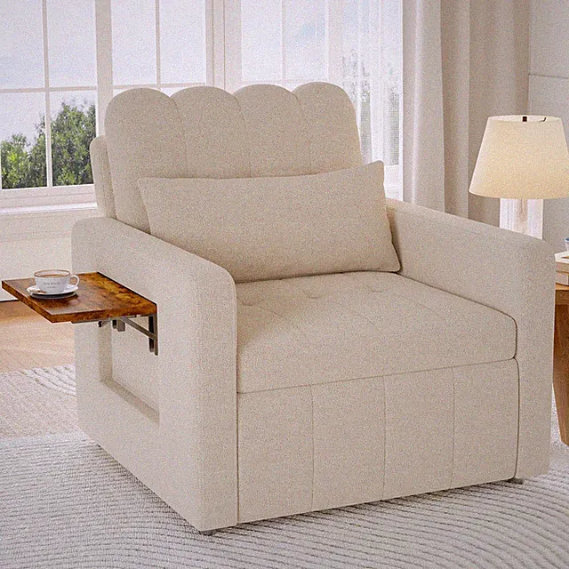 Schlafsofa Klein 3 in 1 Klappsofa Schlafhocker mit Bettfunktion Chair bis 300 kg