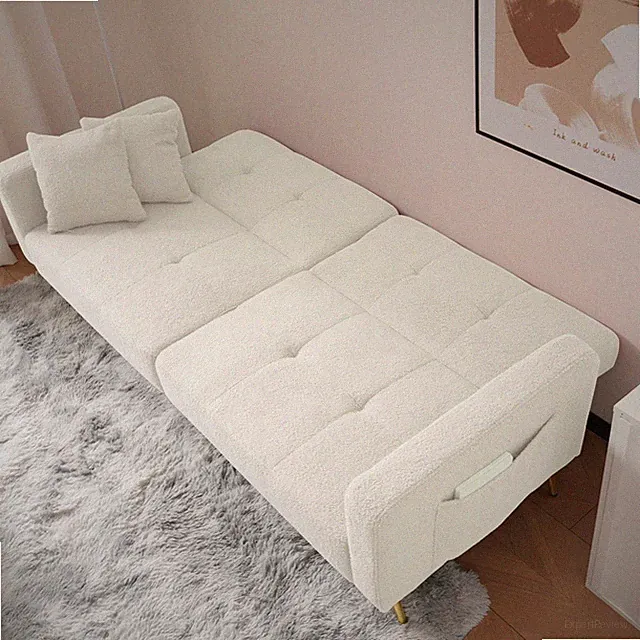 Schlafsofa Schlafcouch mit Bettfunktion Klappsofa 2 Sitzer Sofa für kleine Räume
