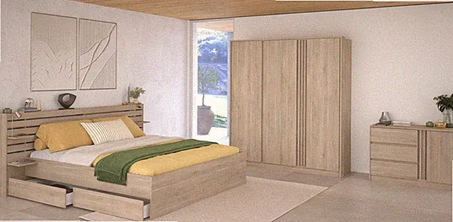 Schlafzimmer Set Escale 22 von Parisot Modernes Design Möbel Set