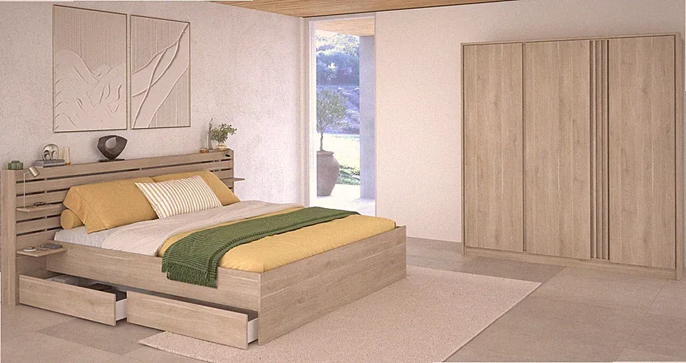 Schlafzimmer Set Escale 23 von Parisot Modernes Design Möbel Set