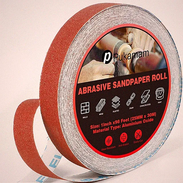 Schleifpapier Rollen Set 6x6m vielseitig für Holz Metall Möbel Kunststoff