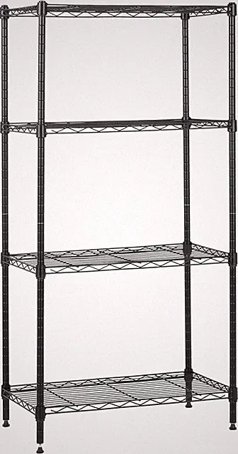 Schmaler Lagerschrank mit 4 Böden, verstellbare Regale, Nivellierfüße, 363 kg