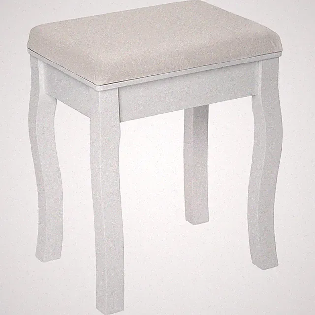Schminktisch Hocker Schminkhocker Sitzbank Sitzhocker Holzhocker Ottomane weiß