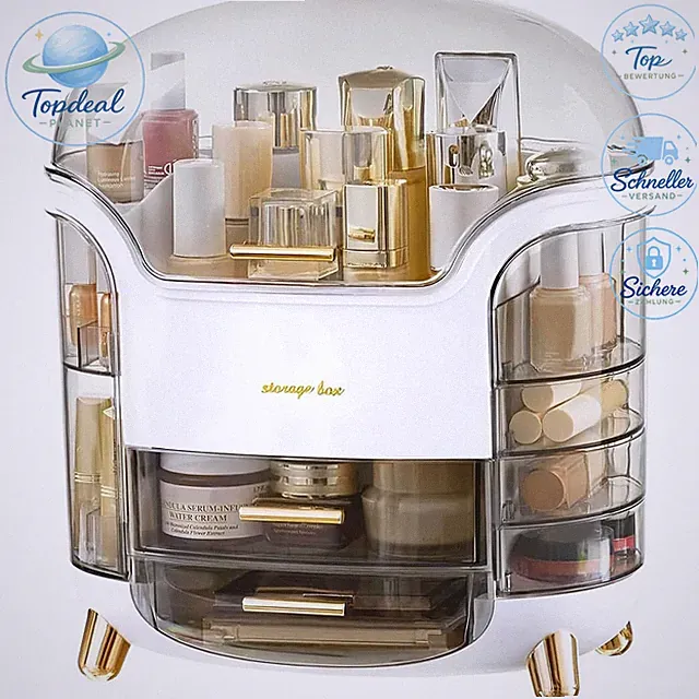 Schminktisch Organizer Kosmetik Aufbewahrungsbox Acryl Staubdicht Wasserdicht