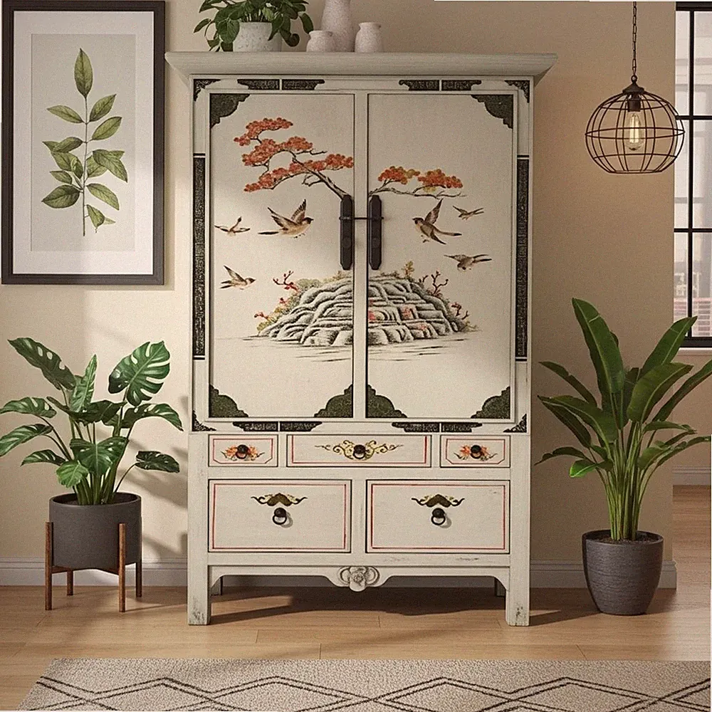 Schrank Hochzeitsschrank Kommode Möbel vintage chinesisch asiatisch orientalisch