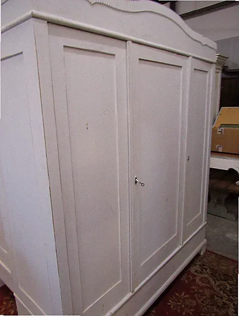 Schrank Wäscheschrank Vintage Kleiderschrank Alt & Antik Shabby Dielenschrank 3