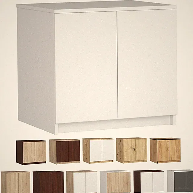 Schrankaufsatz für Kleiderschrank AKORD S60 60cm 2 Türen 2 Ebenen B60xH55xT51 cm
