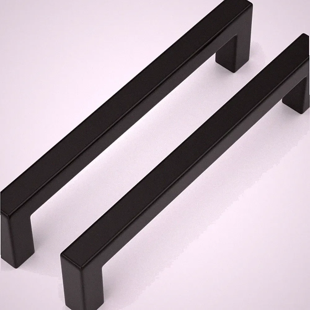 Schrankgriffe Schwarz Edelstahl 128mm Kleiderschrank Möbelgriffe 12 Stück