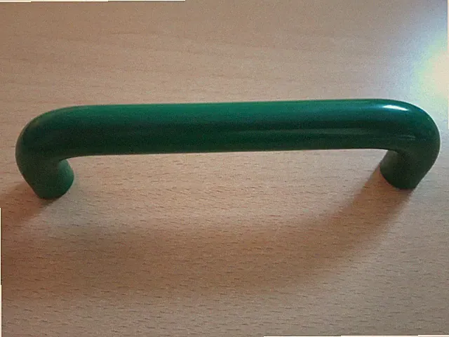 Schrankgriffe, Vollstahl grün, 128mm Lochabstand inkl. Schrauben