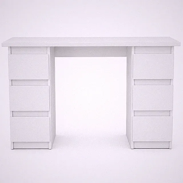 Schreibtisch 120 cm mit 6 Schubladen - für Büro & Jugendzimmer - AZTeam