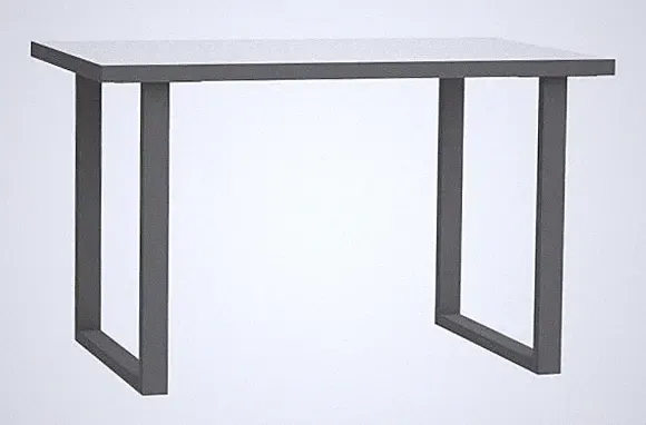 Schreibtisch 120cm KEFLAVIK von Forte Weiß