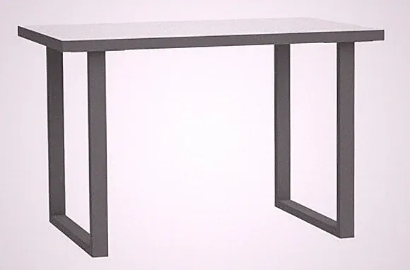 Schreibtisch 120cm KEFLAVIK von Forte Weiß