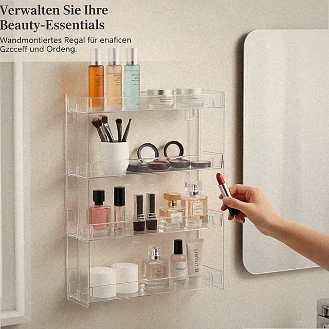 Schreibtisch Ablagefächer Kosmetik Aufbewahrung, für Utensilien - Wandmontage