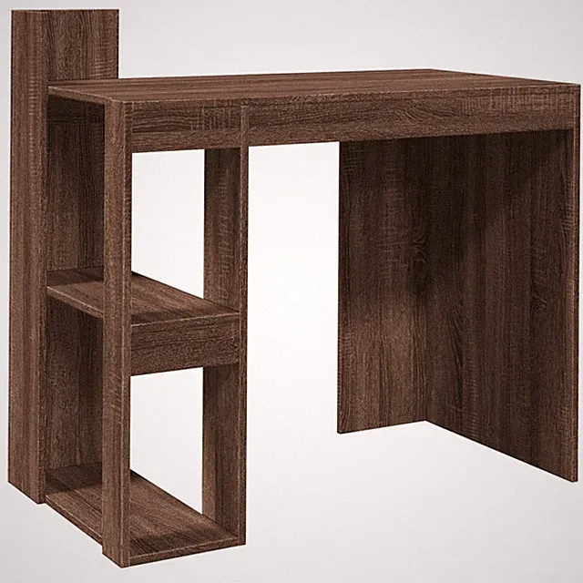 Schreibtisch Braun Eichen-Optik 103,5x56,5x94 Cm Spanplatte