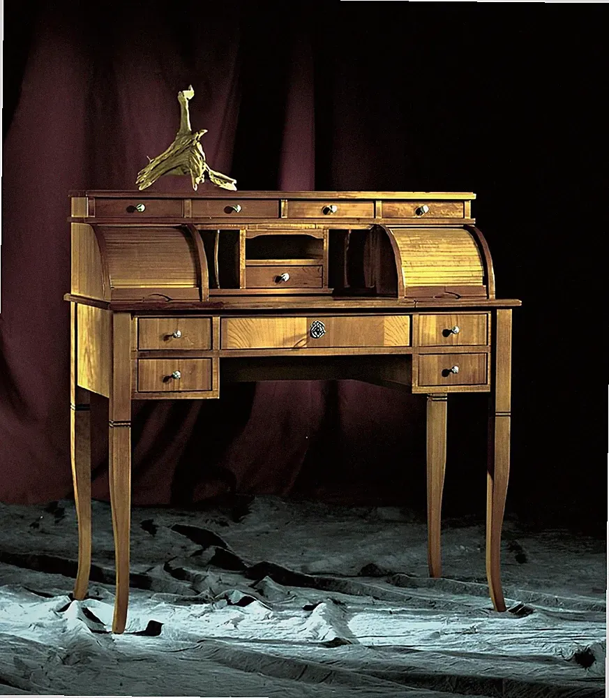 Schreibtisch Büro Tisch Edle Holz Tische Barock Rokoko Antik Stil Möbel Betten
