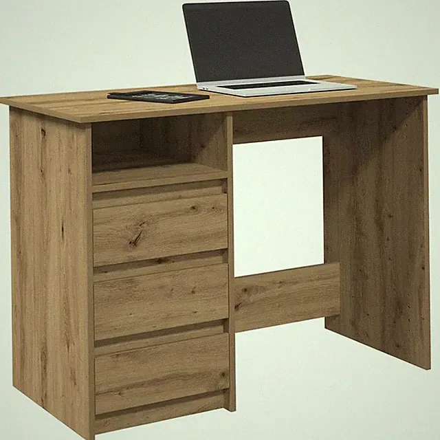 Schreibtisch Bürotisch Arbeitstisch Computertisch Artisan-Eiche 102x50x75 Cm Ho