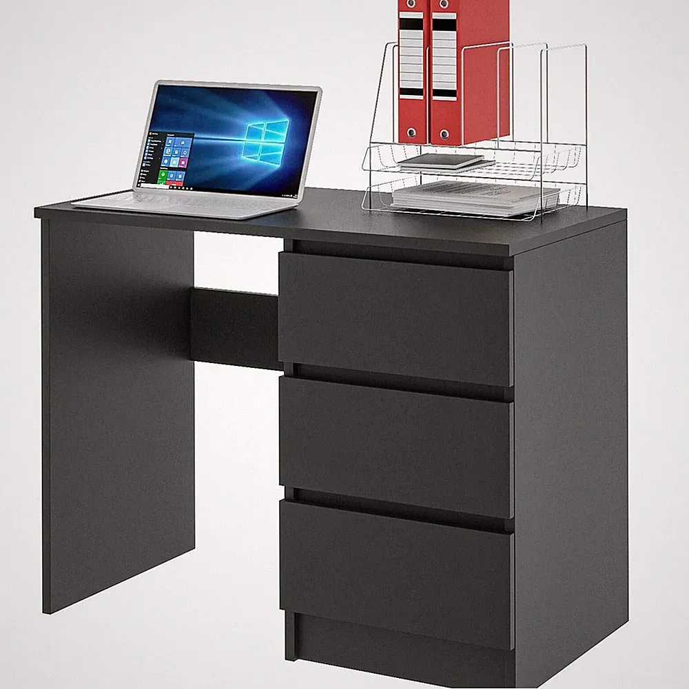 Schreibtisch Bürotisch Computertisch Laptoptisch Büromöbel Arbeitstisch schwarz
