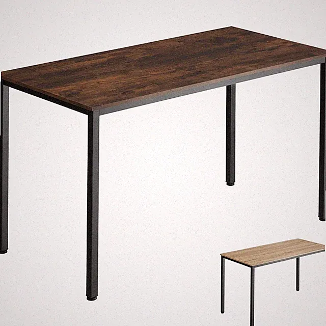 Schreibtisch Bürotisch Esstisch Tisch Industrial Design Holz Metall 120 x 60 cm