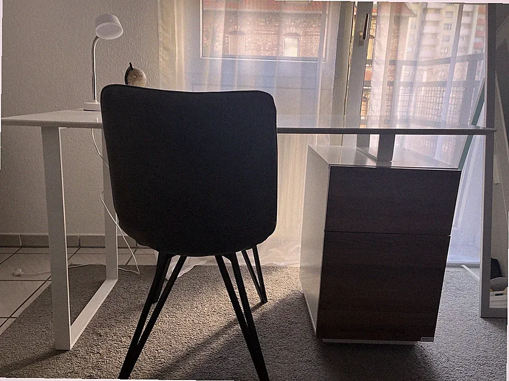 Schreibtisch, Bürotisch, Laptoptisch mit Schublade und Stauraum