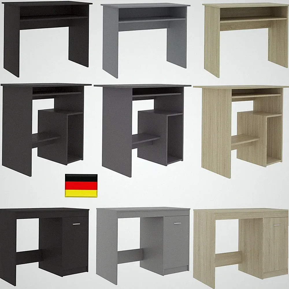 Schreibtisch Computertisch Bürotisch Büromöbel Arbeitstisch mit Schublade& Regal
