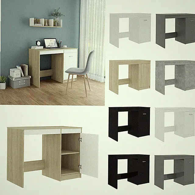 Schreibtisch Computertisch Bürotisch PC Tisch Arbeitstisch Esstisch 100x50x76cm