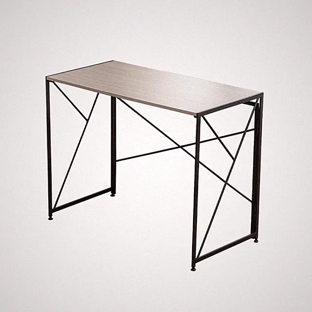 Schreibtisch Computertisch Bürotisch Tisch 99×50 cm Holz Metall Industrie Stil
