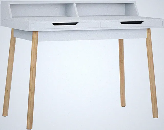 Schreibtisch Eaton Bürotisch Computertisch Holztisch mit Schubladen